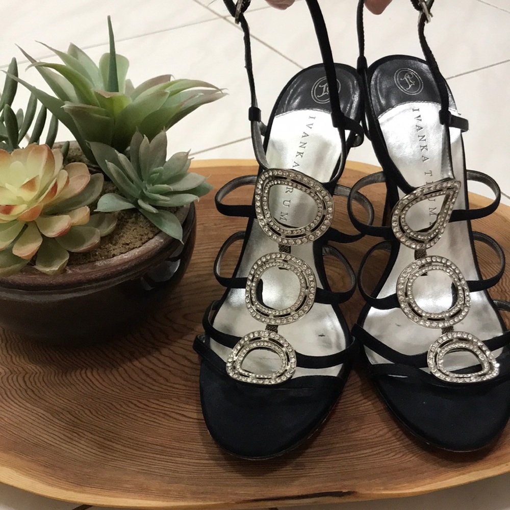 Ivanka Trump black blingy heels